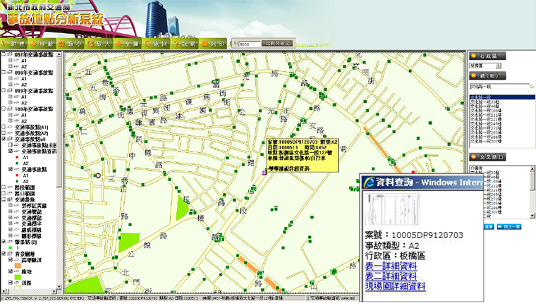 新北市交通事故資料分析系統開發與建置